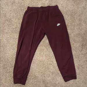 Nike Burgundy Sweatpants